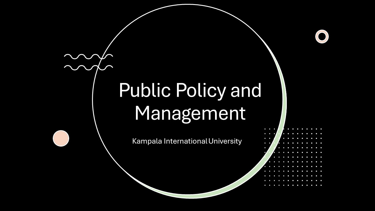 PAD7101 - Public Policy and Management